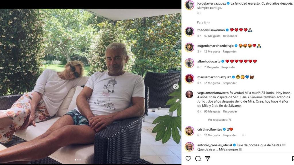 Imagen de las redes de Jorge Javier Vázquez.