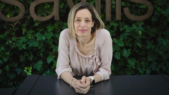 Leyre Octavio de Toledo, en la terraza del edificio de Savills.