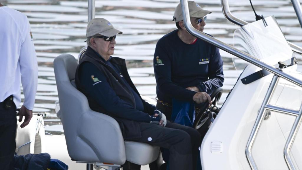 El rey Juan Carlos en Sanxenxo.