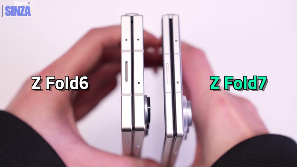 Comparativa entre el Samsung Galaxy Z Fold 6 y el Galaxy Z Fold 7