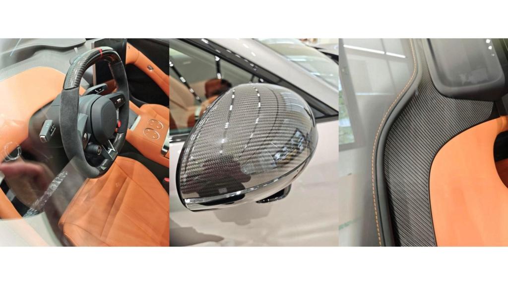 Detalles en fibra de carbono del Xiaomi YU7 Max