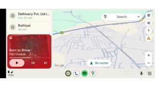 Google Maps en Android Auto con el modo claro