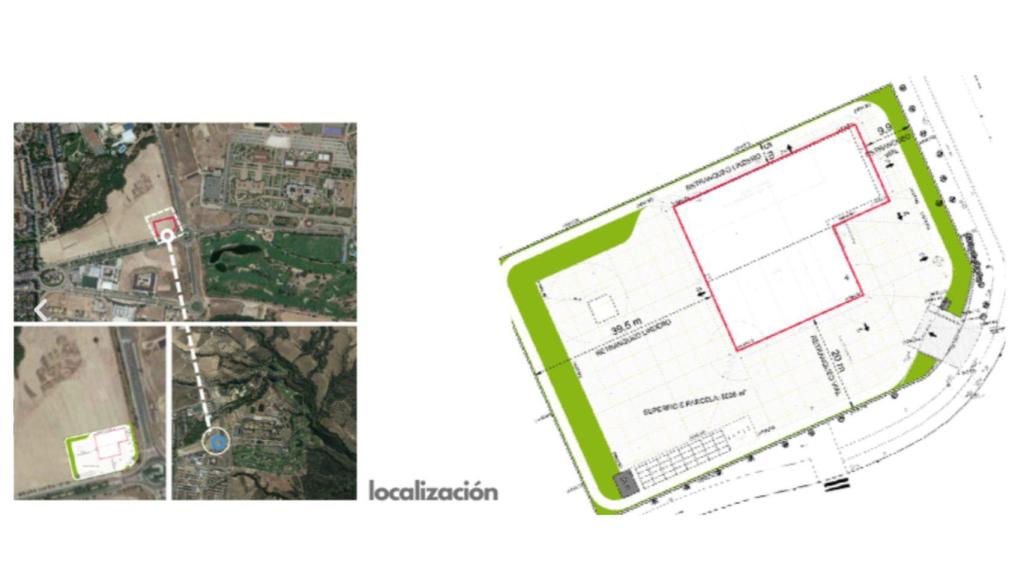 Planos orientativos del nuevo parque de bomberos de Villanueva de la Cañada.