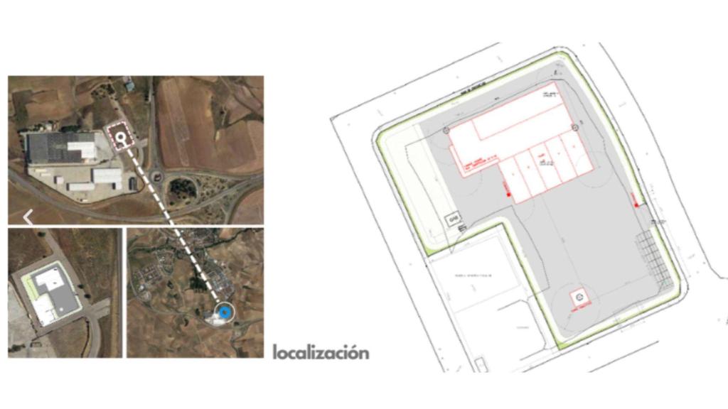Planos orientativos del nuevo parque de bomberos de Cobeña.
