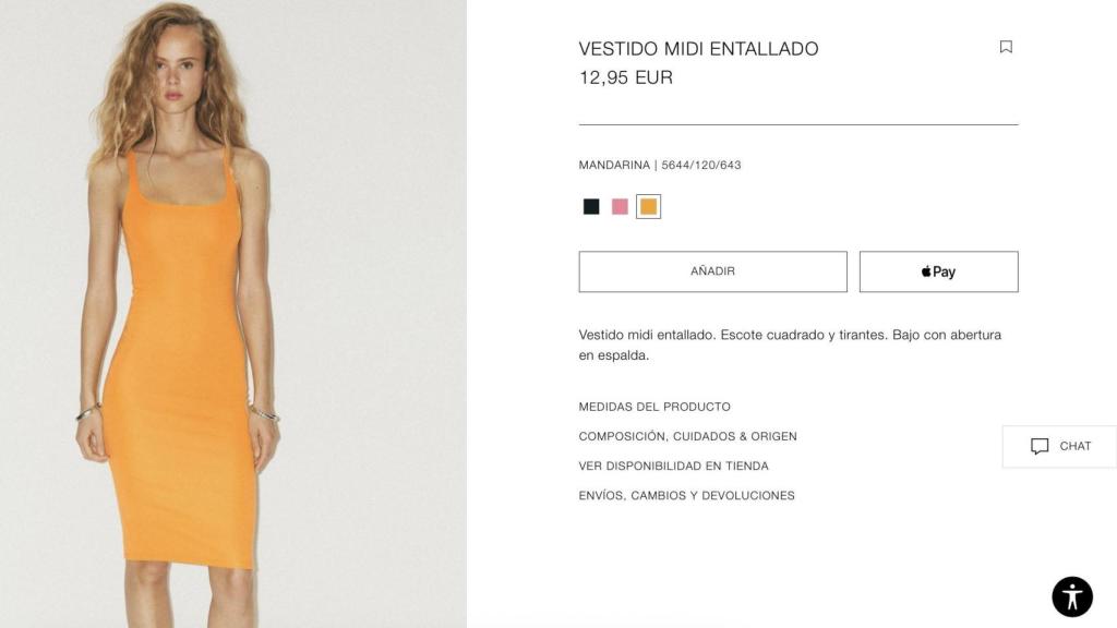 Vestido midi entallado. Ref. 5644/120/643