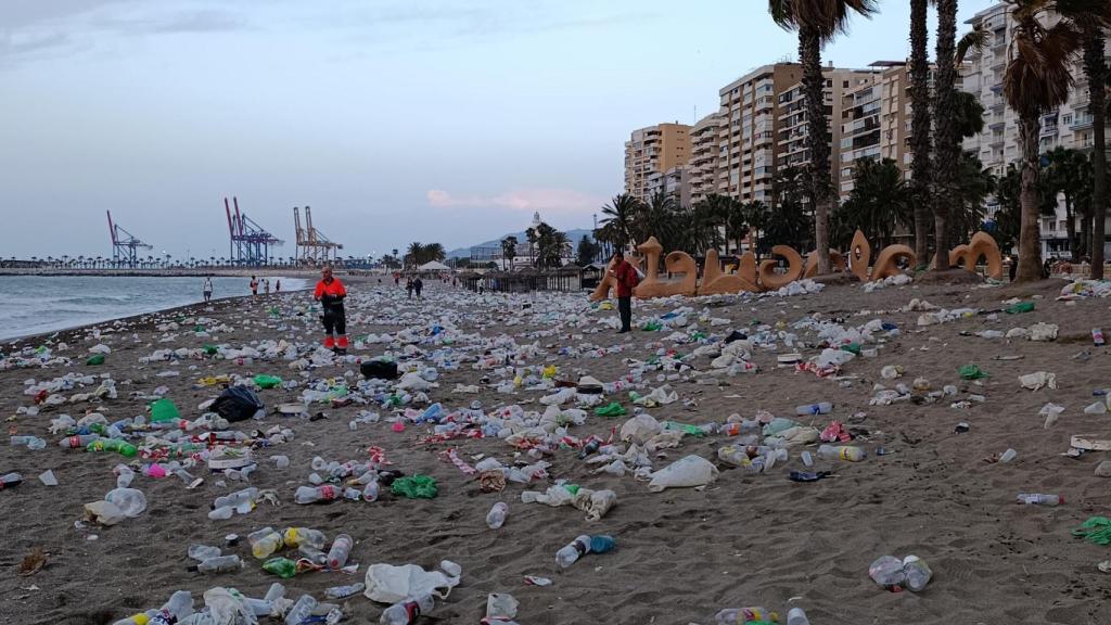 Una imagen de cómo ha quedado La Malagueta.