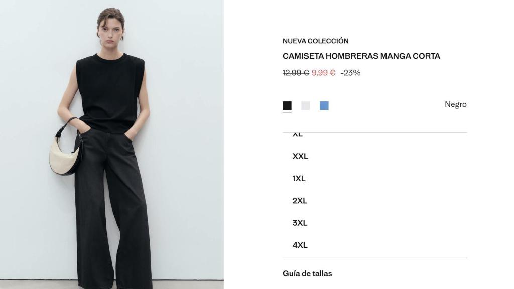 Camiseta hombreras. Ref. 17031199