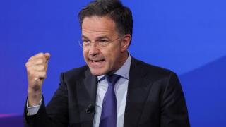 El secretario general de la OTAN, Mark Rutte, durante su comparecencia de este martes en La Haya