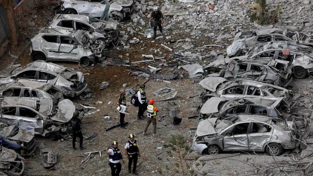 Destrucción provocada por un misil iraní en la ciudad de Beersheba.