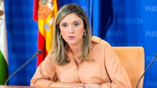 María Márquez, número 2 del PSOE de Andalucía, en el Parlamento.