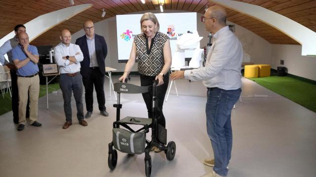 La consejera de Familia e Igualdad de Oportunidades, Isabel Blanco, durante la presentación en La Aldehuela