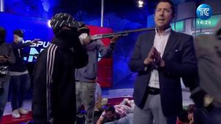 Asalto al canal de televisión.