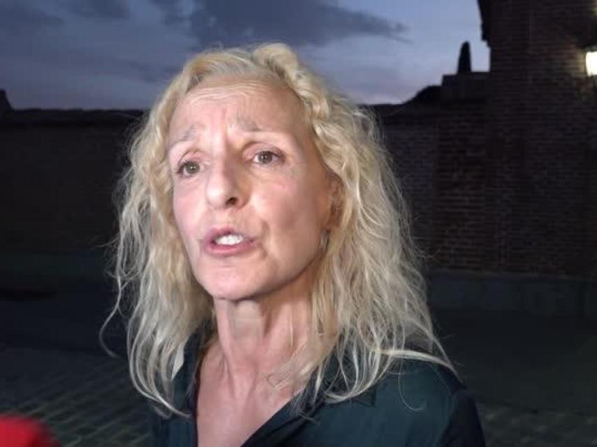 Flavia Zarzo, en una imagen reciente, tras morir su padre.