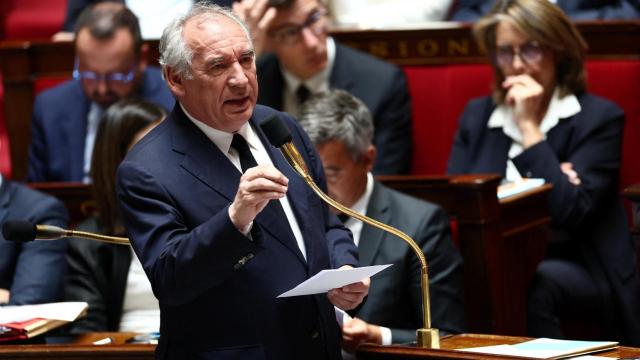 El primer ministro francés Francois Bayrou en la Asamblea Nacional.
