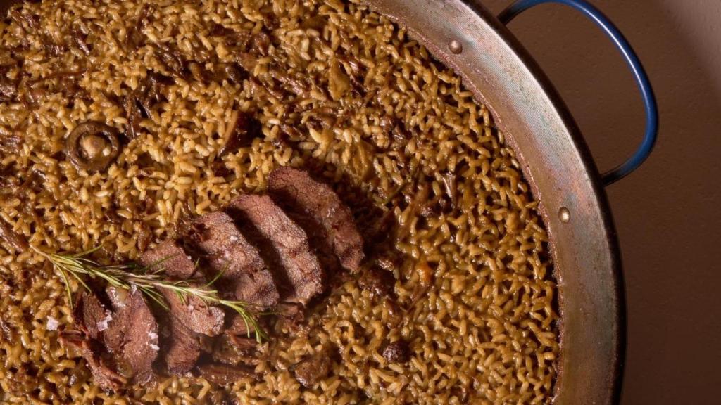 Plato de arroz del nuevo restaurante.