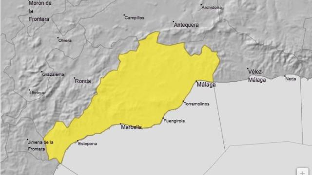 Mapa de avisos de la Aemet para este miércoles.