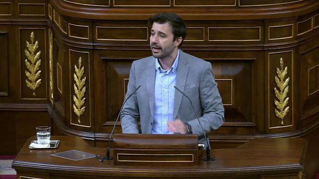 El diputado de Podemos Javier Sánchez Serna este martes en el Congreso de los Diputados.
