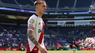 Franco Mastantuono, con River Plate.