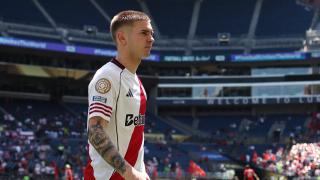 Franco Mastantuono, con River Plate.