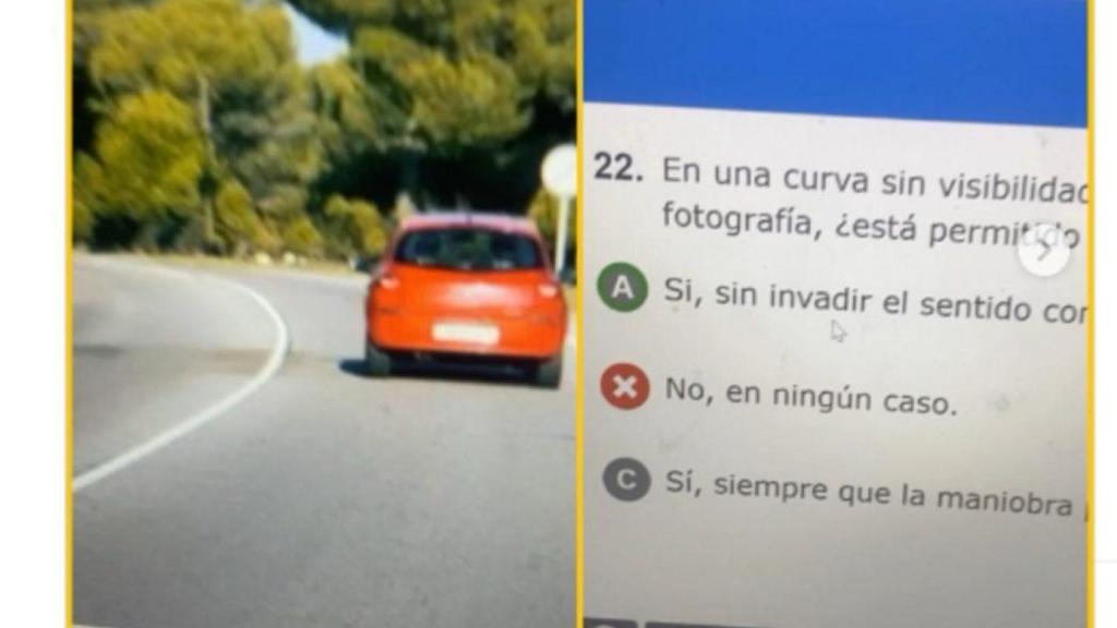 ⁠No es tan fácil como parece: la pregunta de examen de la DGT sobre cambiar de carril que fallan miles de españoles