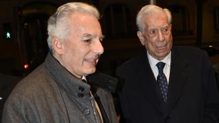 Álvaro Vargas Llosa y Mario Vargas Llosa.