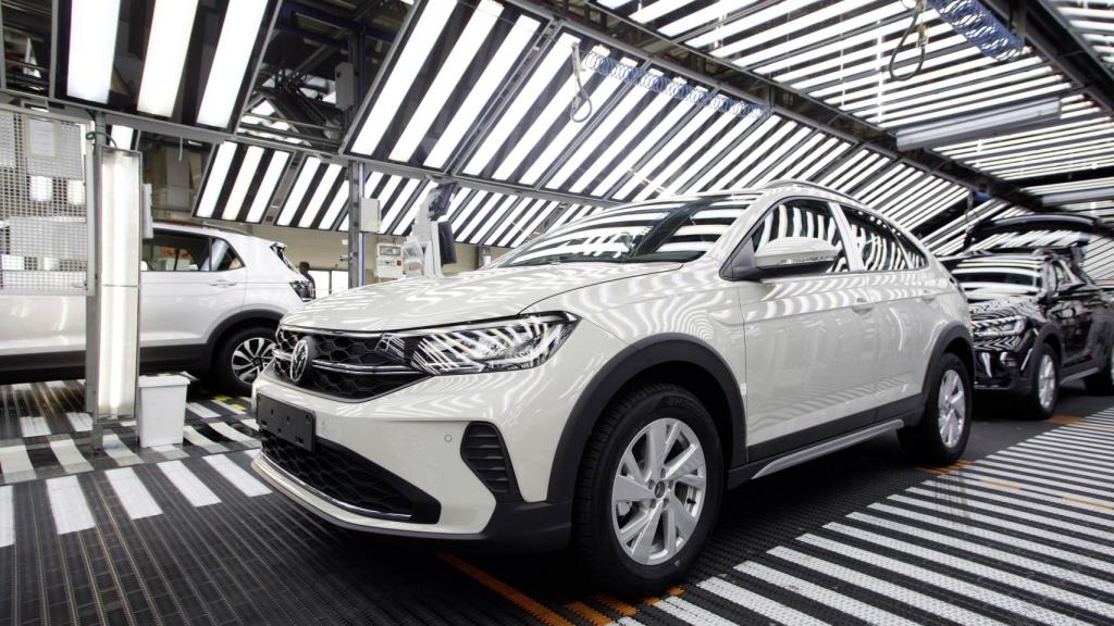 Línea de montaje en la planta de Volkswagen Navarra