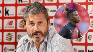 Rafa Alkorta y Nico Williams