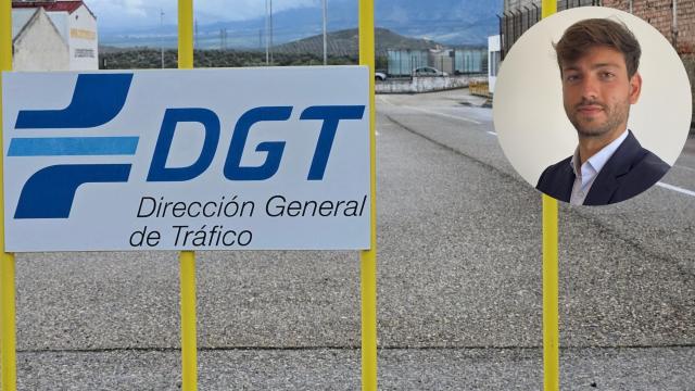 Montaje de la DGT junto a Andrés Millán.