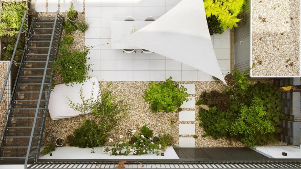 Toldo en una terraza.