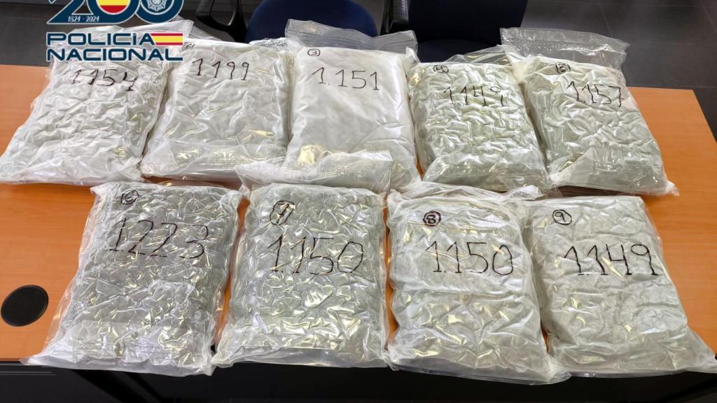 La droga intervenida.