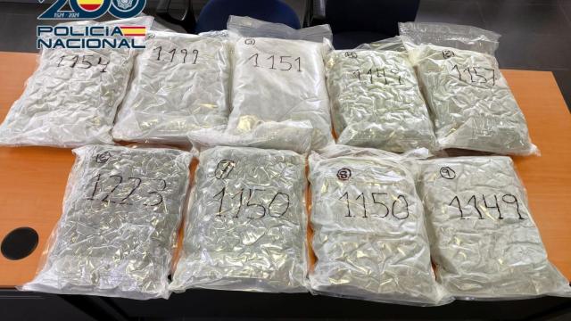 La droga intervenida.