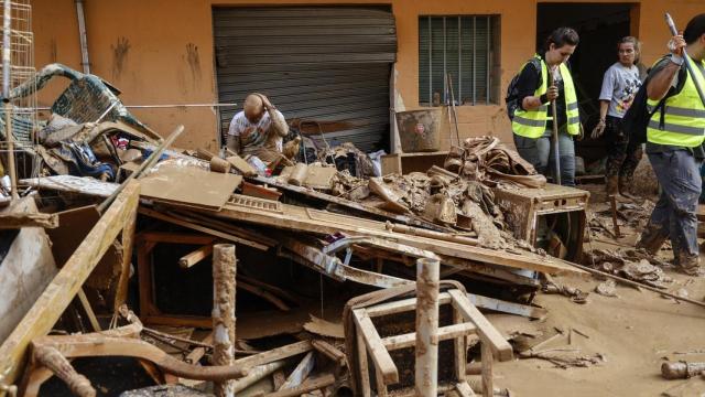 Estragos que ocasionó la dana en el municipio de Paiporta. Rober Solsona / Europa Press