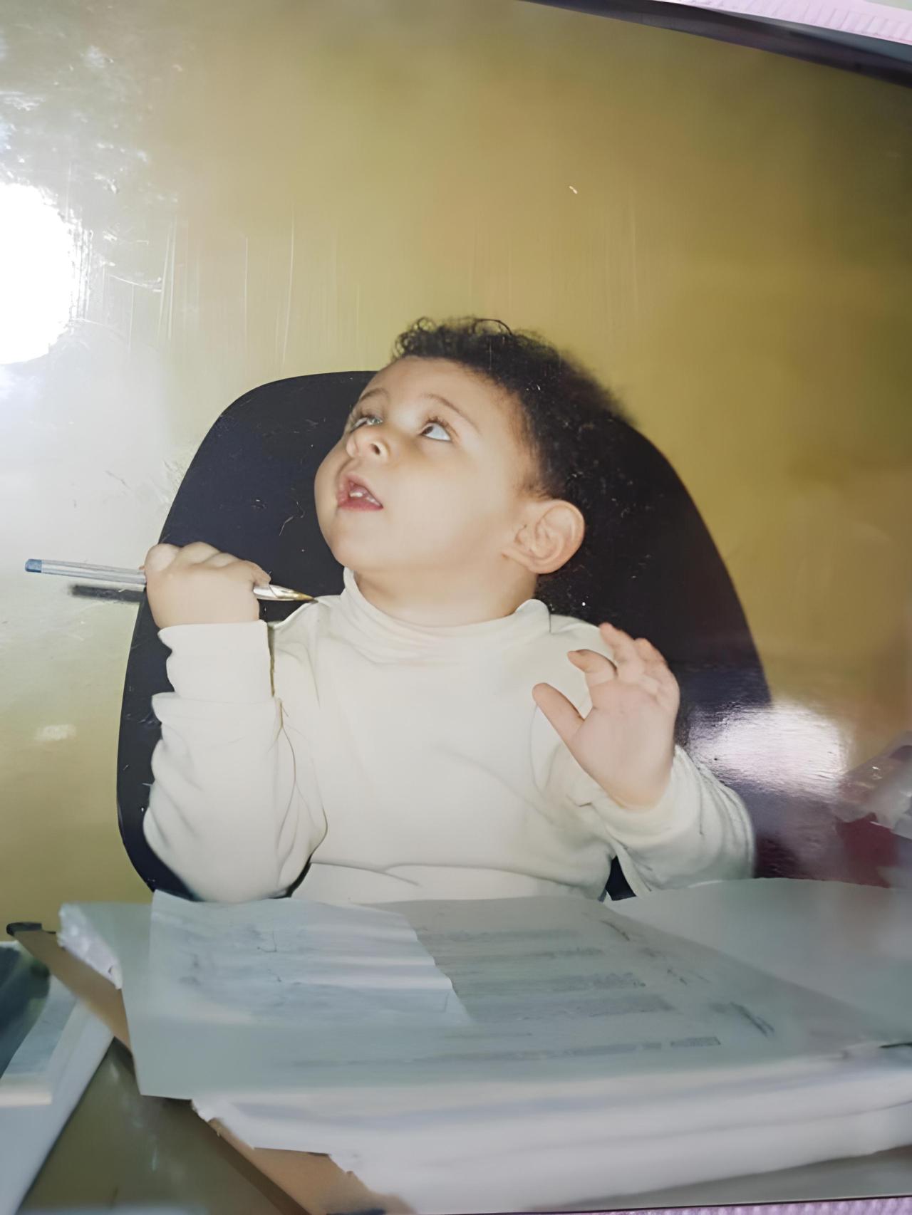 Antonio Maya Santiago con dos años.