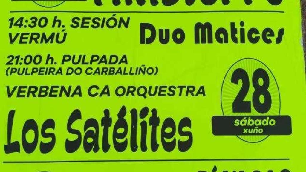 Cartel de las Fiestas de Bens 2025