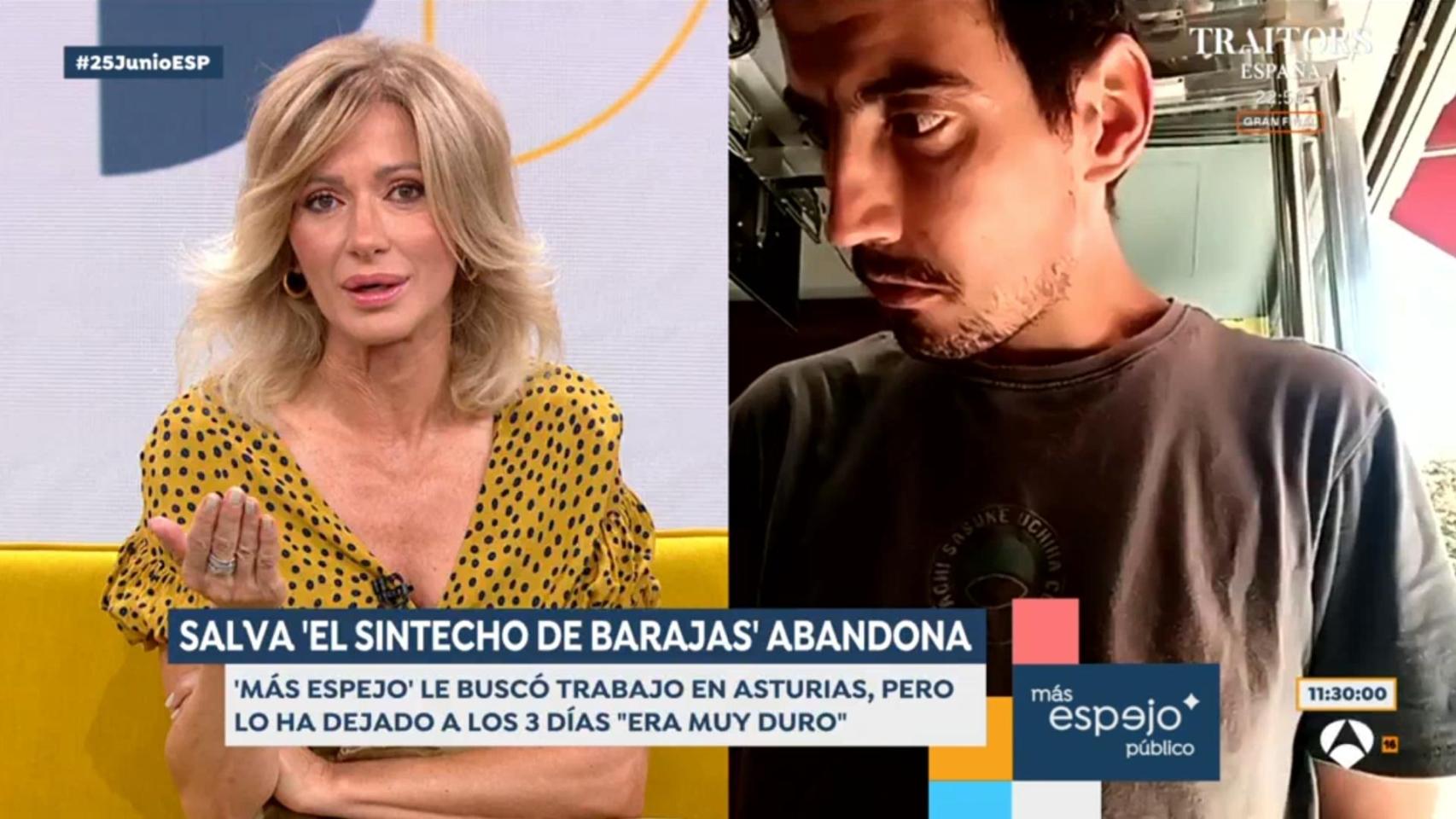 Susanna Griso y Salvador Méndez en 'Espejo Público'.