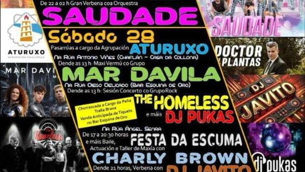 Cartel de las fiestas de Os Mallos 2025