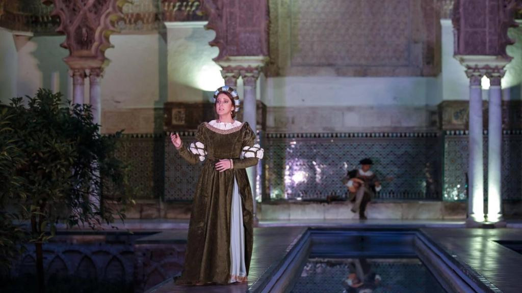 Teatralización en el Real Alcázar de Sevilla.