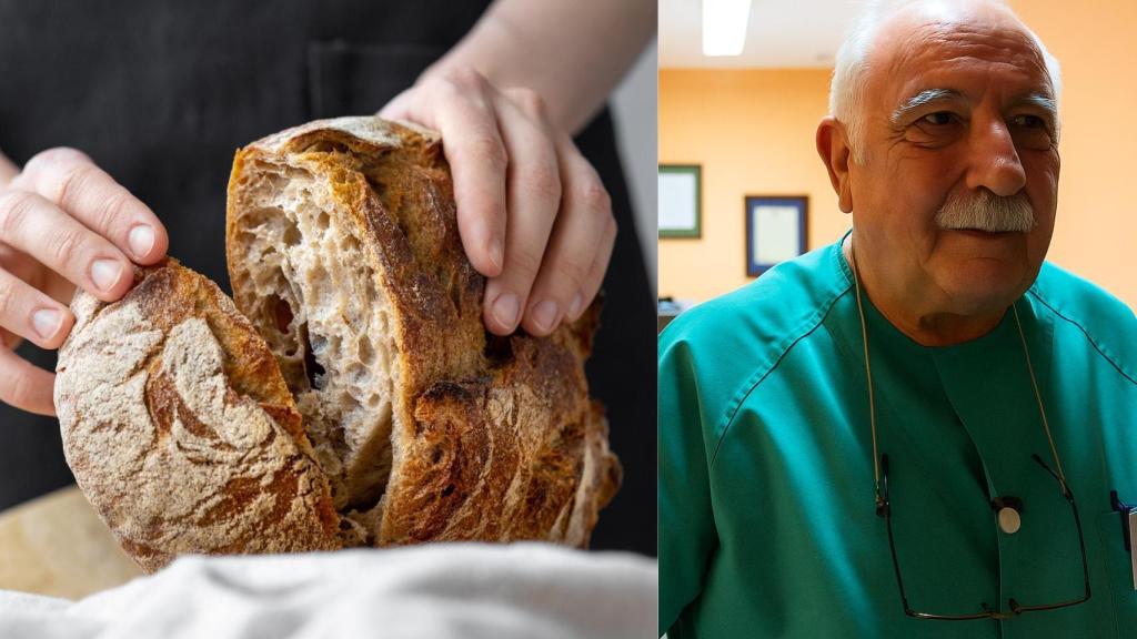 Pan y el médico y especialista en intolerancias alimentarias, Félix López.