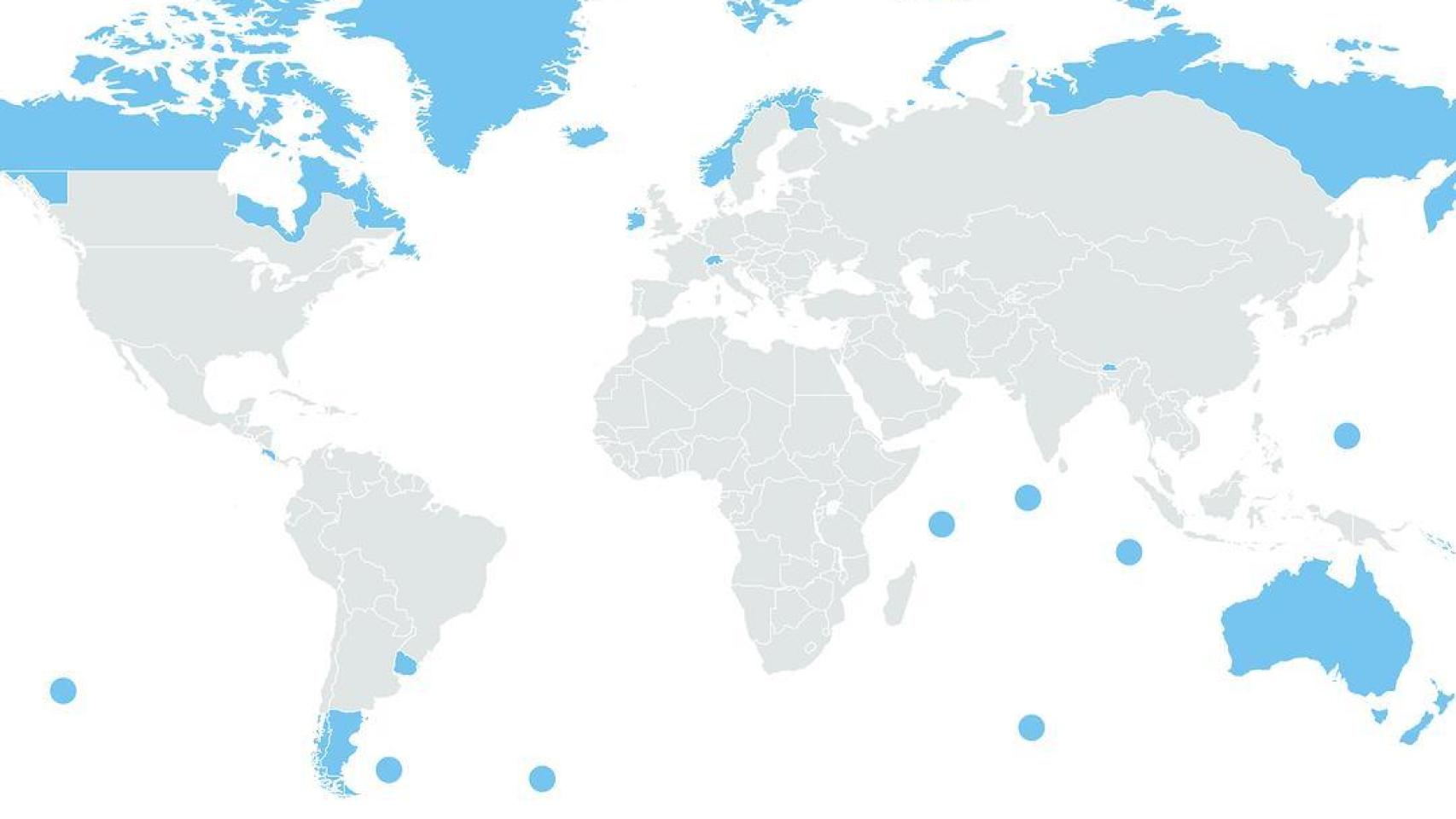 Países más seguros en caso de 3º Guerra Mundial