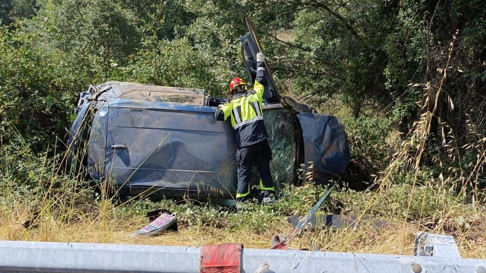 Accidente en la A-52, a la altura de Cernadilla