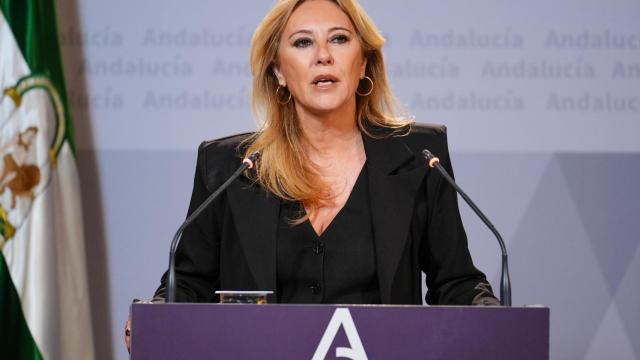 La consejera Carolina España, en la rueda de prensa posterior al Consejo de Gobierno.