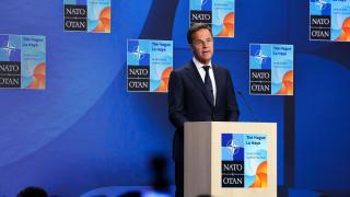 Mark Rutte, durante la rueda de prensa.