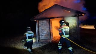 Incendio en el refugio de peregrinos de Terroso