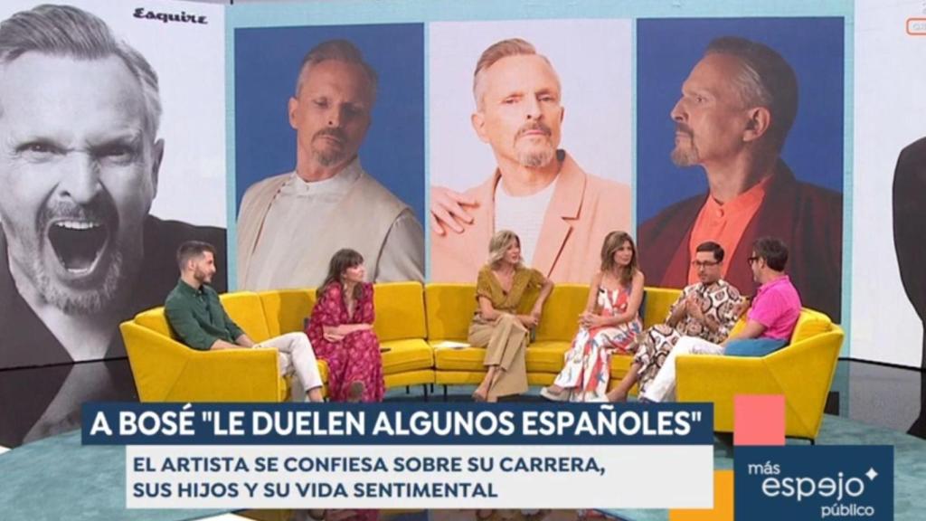 Colaboradores en plató.