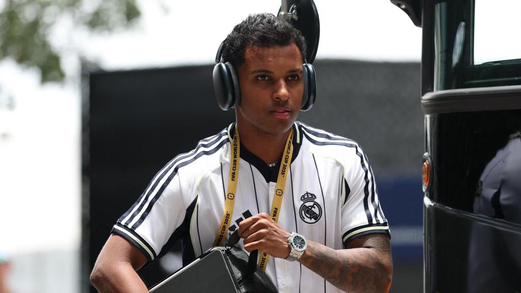 Rodrygo Goes, en la expedición del Real Madrid en el Mundial de Clubes