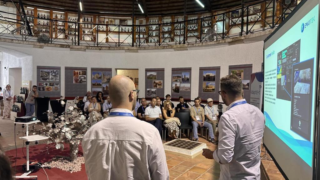 El 'pitch' de una de las startups participantes.