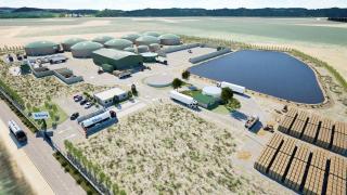 Recreación de la futura planta de Biorig en San Millán de los Caballeros (León)