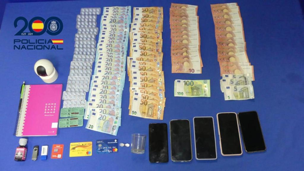 Material intervenido durante la operación