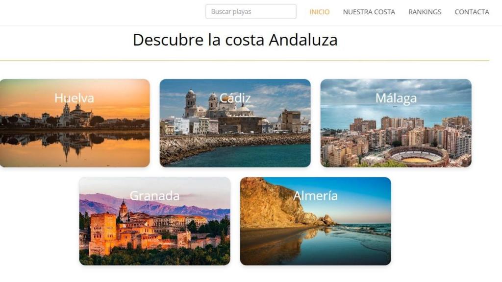 La web de Oceanaria-Andalucía.