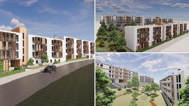 Recreación de una de las promociones de vivienda protegida previstas en Segovia